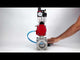 Ball valves Elephant BV3232P(3pc)-FP-W-ISO-H WDVF DN15-32 63 bar full bore, body - 316 stainless steel, seal - PTFE, for welding, with PA-SA pneumatic actuator, pneumatic distributor 4V320-10 220V, ATU AFC2000