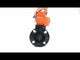 Butterfly valves Elephant WBV4242E-2W-Fb-ISO, body material - UPVC, disc material - UPVC, seal - EPDM, with quarter-turn actuator QT-N-EM-O1-24VDC-U1 24V HARK