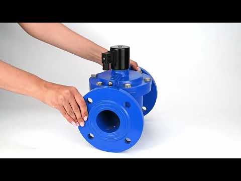 Two way normally closed indirect acting electric solenoid valve Elephant VSF-602V-PU-NC VITON 24V, body material - cast iron, seal - Viton