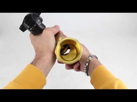Static balancing valve Elephant VB0000P-T 25 bar brass, Threaded NPT/BSP connection with nipples
