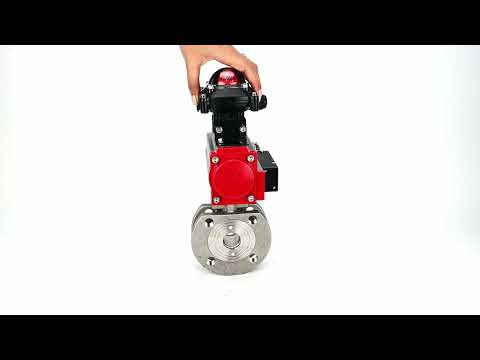 Stainless steel ball valve Elephant kchmfp-elephant-da-4m310-110/220v-apl-210n, body material - stainless steel AISI 316, ball material - stainless steel AISI 316, seal - PTFE, pneumatic actuator operated