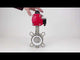 Water Butterfly Valve Elephant WBV3131P-2W-Fb-H, body material - Stainless steel AISI 304, disk material - Stainless steel AISI 304, seal - PTFE, pneumatic actuator PA-DA double action, 4M310-08 24V