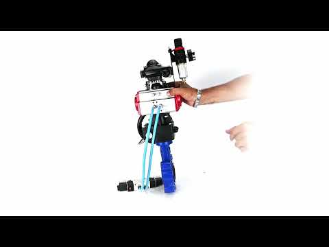Water Butterfly Valve Elephant WBV1631E-2W-Fb-H, body material - cast iron QT450, disk material - Stainless steel AISI 304, seal - EPDM, pneumatic actuator PA-DA double action, 4V320-08 220V, LSU APL-210N, handwheel MON, ATU AFC2000