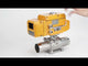 Ball valves Elephant BV3232P(3pc)-FP-W-ISO-H LONG full bore, body - stainless steel 316, welded, with 1/4-turn electric drive Elephant QT-N-EM-B1-220VAC-U1 with feedback sensor and input control signal 0-10V