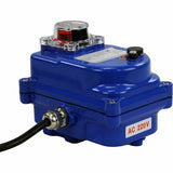 Actuador eléctrico de cuarto de vuelta Elefante 003 azul 110V/220V/24V/12V