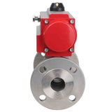 Stainless steel ball valve Elephant ksfpt-316-180-da, body material - stainless steel AISI 316, ball material - stainless steel AISI 316, seal - PTFE, pneumatic actuator operated