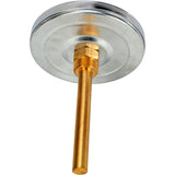 Bimetallic radial thermometers Elephant TB-301-R1.5 PN10-25, stainless steel, length of immersion part 46-150mm, accuracy class - 1.5