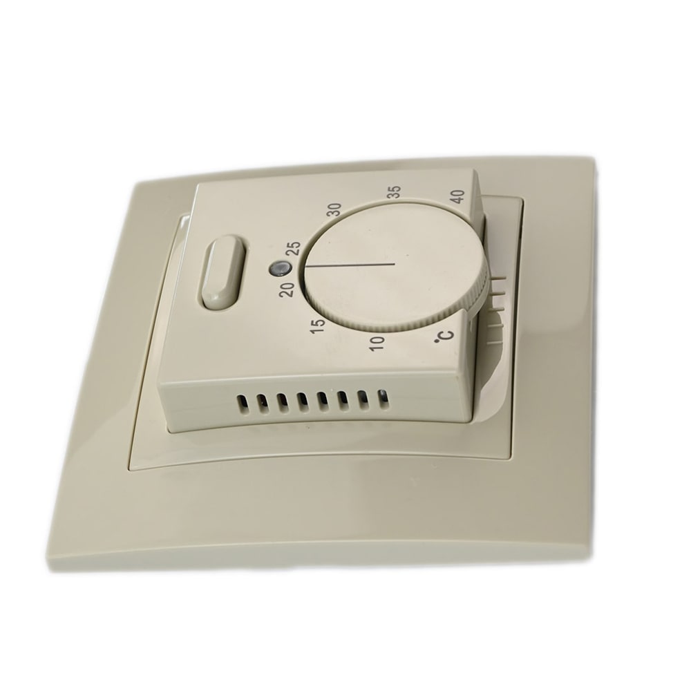 Floor heating thermoregulator Elephant T03SM, body material - plastic, colour - beige, manual control