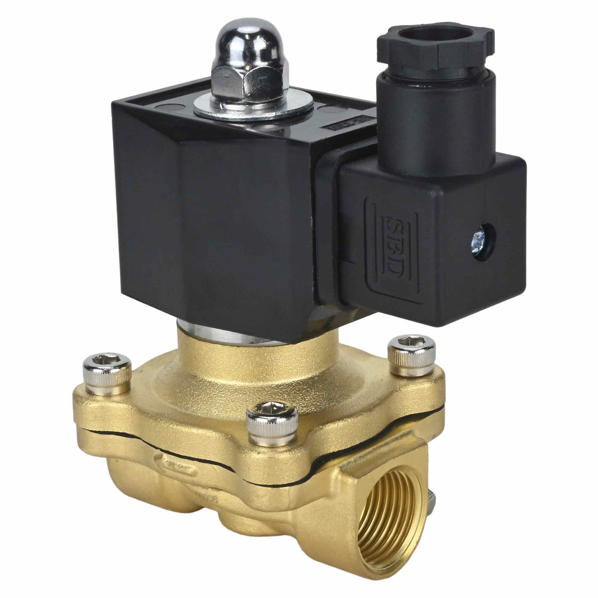 Two way normally closed direct acting electric solenoid valve Elephant VS2W-300V-NC VITON 220V, body material - brass, seal - Viton