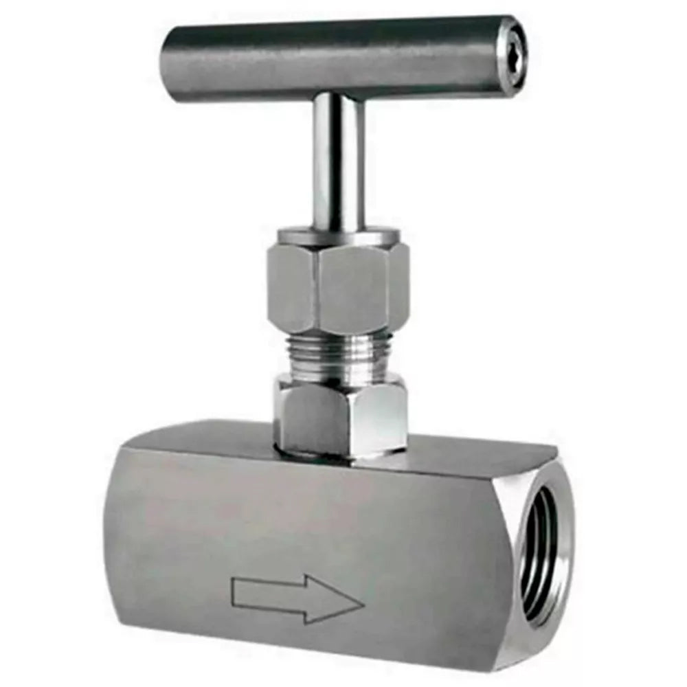 Elephant VN31M-T-Ht threaded needle valve, body - stainless steel 304, seal - metal, with T-handle