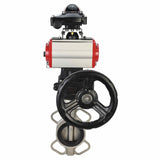 Water Butterfly Valve Elephant 316l-316l-epdm-da-4M310-110/220-apl210n-gm, body material - stainless steel AISI 316L, disk material - stainless steel AISI 316L, seal - EPDM, pneumatic actuator operated
