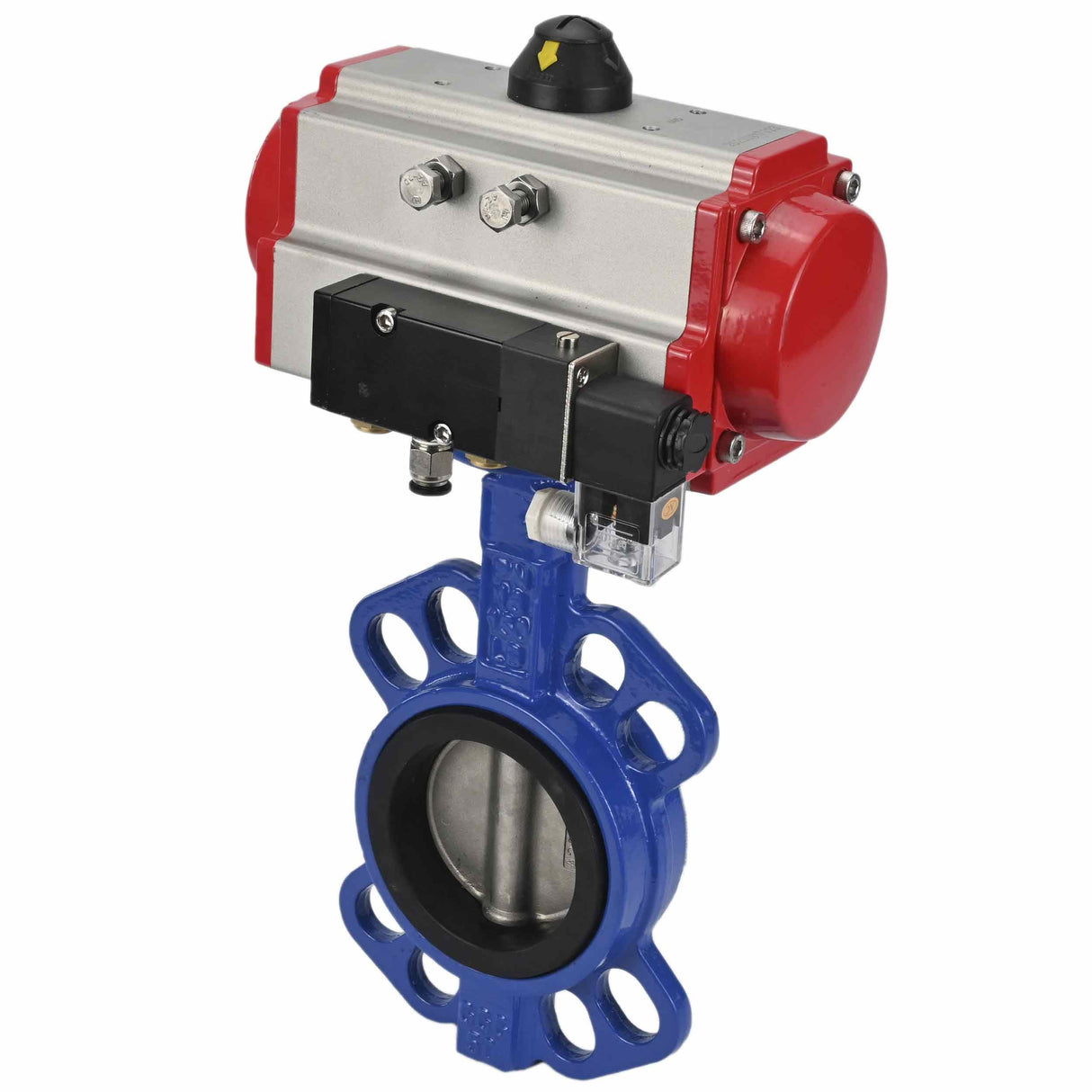 Water Butterfly Valve Elephant g50-g40-epdm-elephant-sa-4m310-110/220, body material - cast iron GGG50, disk material - cast iron GGG40, seal - EPDM, pneumatic actuator operated