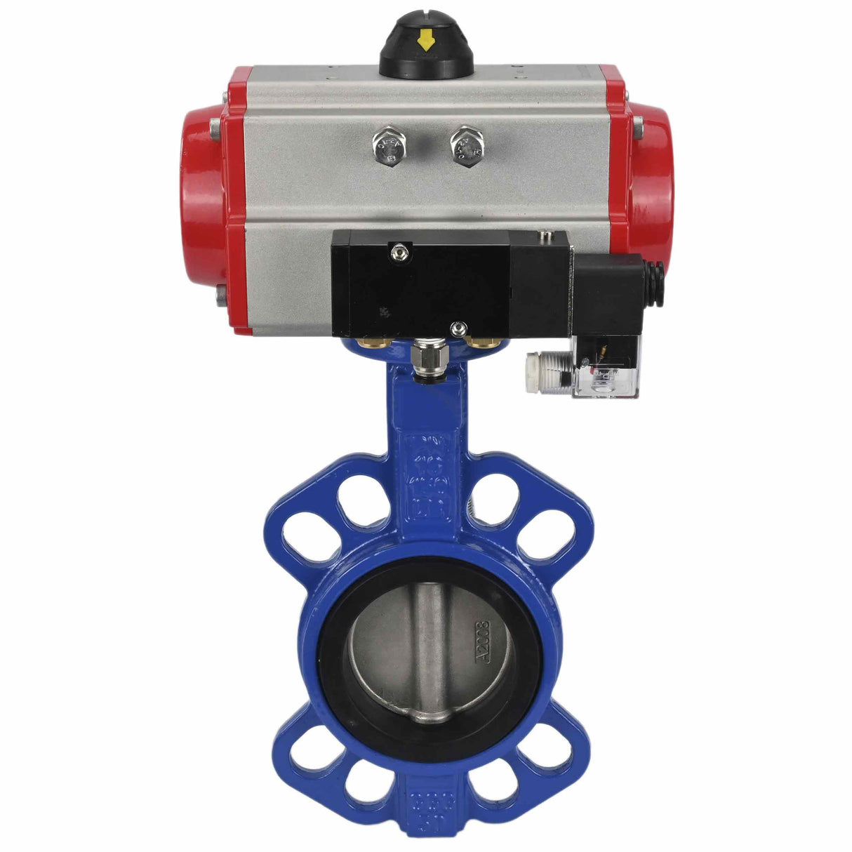 Water Butterfly Valve Elephant g50-g40-epdm-elephant-sa-4m310-110/220, body material - cast iron GGG50, disk material - cast iron GGG40, seal - EPDM, pneumatic actuator operated