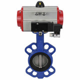 Water Butterfly Valve Elephant g50-g40-epdm-elephant-da-4m310-110/220, body material - cast iron GGG50, disk material - cast iron GGG40, seal - EPDM, pneumatic actuator operated