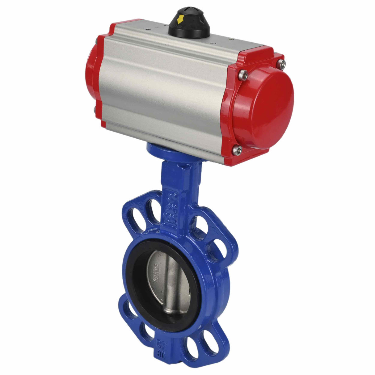 Water Butterfly Valve Elephant g50-g40-epdm-elephant-da-4m310-110/220, body material - cast iron GGG50, disk material - cast iron GGG40, seal - EPDM, pneumatic actuator operated