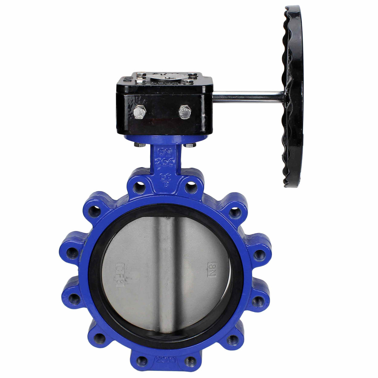 Water Butterfly Valve Elephant WBV1631E-2W-Fb-R, body material - cast iron QT450, disk material - stainless steel AISI 304, seal - EPDM, gearbox