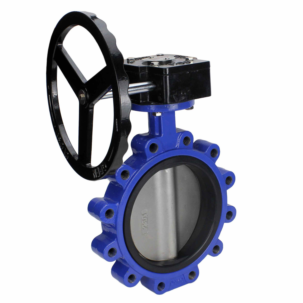 Water Butterfly Valve Elephant WBV1631E-2W-Fb-R, body material - cast iron QT450, disk material - stainless steel AISI 304, seal - EPDM, gearbox