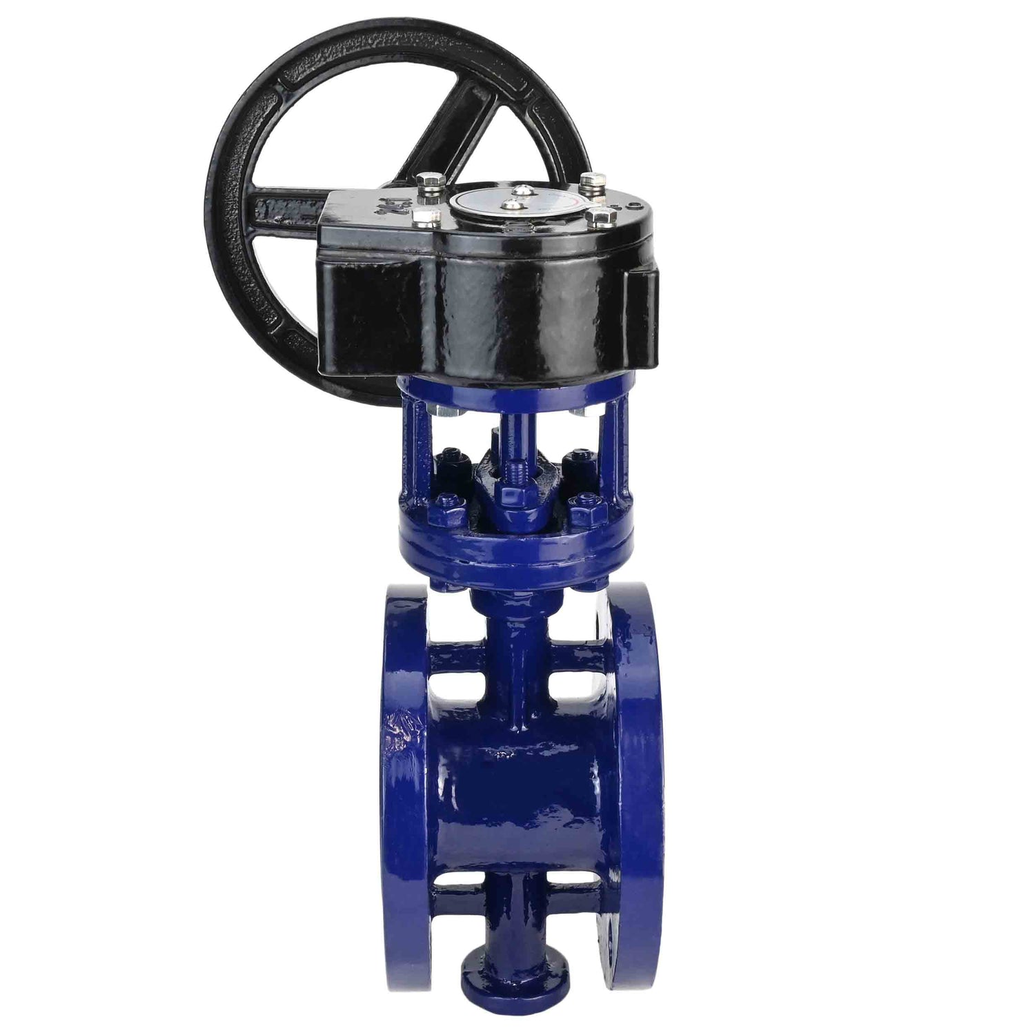 Water Butterfly Valve Elephant WBV3EX-3432M-1W-F-ISO, body material - Carbon steel, disk material - Stainless steel AISI 316, seal - Metal, gearbox RDN RQN