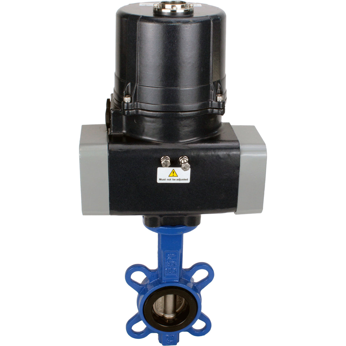 Butterfly valves Elephant WBV1413E-2W-Fb-H interflanged, body - cast iron GGG50, disc - cast iron GGG40, seal - EPDM, with electric quarter turn actuator Elephant QTSA-N-EM-O0-220VAC