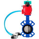 Water Butterfly Valve Elephant WBV1432E-2W-Fb-H DN40-300 16 bar body - GGG50 cast iron, disc - 316L stainless steel, seal - EPDM, with pneumatic actuator PA-DA-XXX, pneumatic distributor 4V320-08 220V and ALS200D magnetic switch