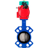 Water Butterfly Valve Elephant WBV1432E-2W-Fb-H DN40-300 16 bar body - GGG50 cast iron, disc - 316L stainless steel, seal - EPDM, with pneumatic drive PA-DA-XXX and ALS200D magnetic switch