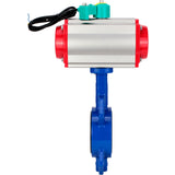 Water Butterfly Valve Elephant WBV1432E-2W-Fb-H DN40-300 16 bar body - GGG50 cast iron, disc - 316L stainless steel, seal - EPDM, with pneumatic drive PA-DA-XXX and ALS200D magnetic switch