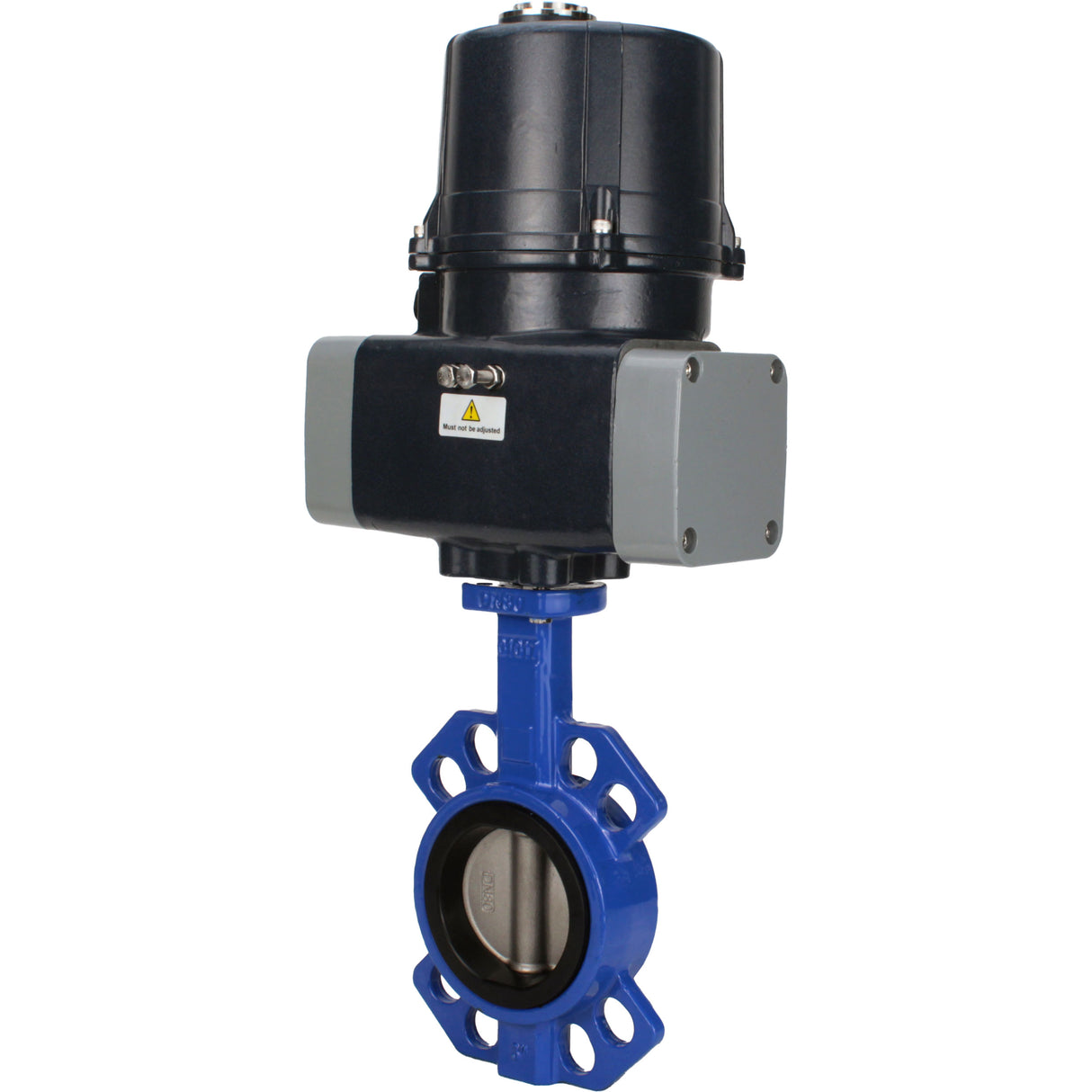 Butterfly valves Elephant WBV1432N-2W-Fb-H interflanged, body - cast iron GGG50, disc - stainless steel 316L, seal - NBR, with electric quarter turn actuator Elephant QTSA-N-EM-O0-220VAC