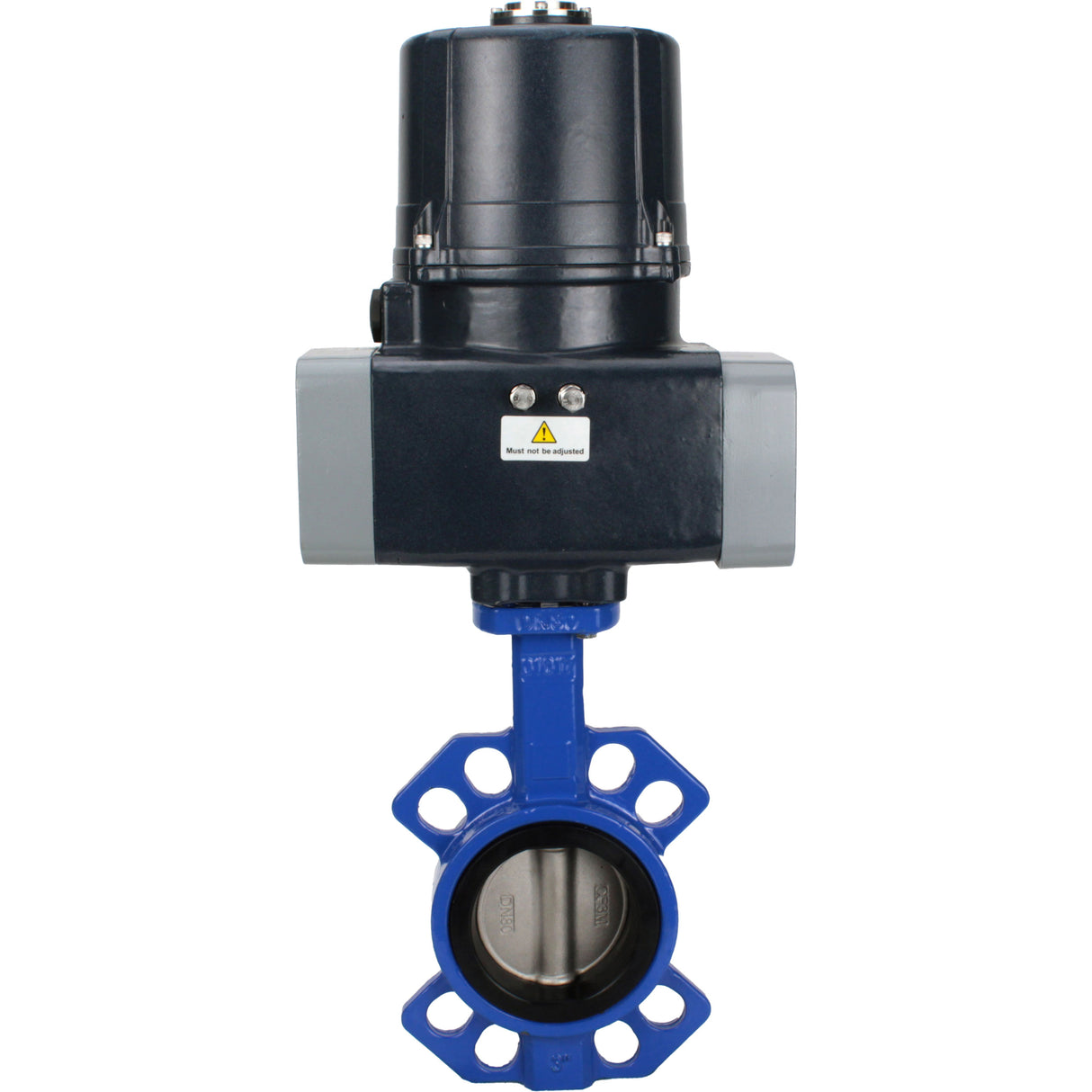 Butterfly valves Elephant WBV1432N-2W-Fb-H interflanged, body - cast iron GGG50, disc - stainless steel 316L, seal - NBR, with electric quarter turn actuator Elephant QTSA-N-EM-O0-220VAC