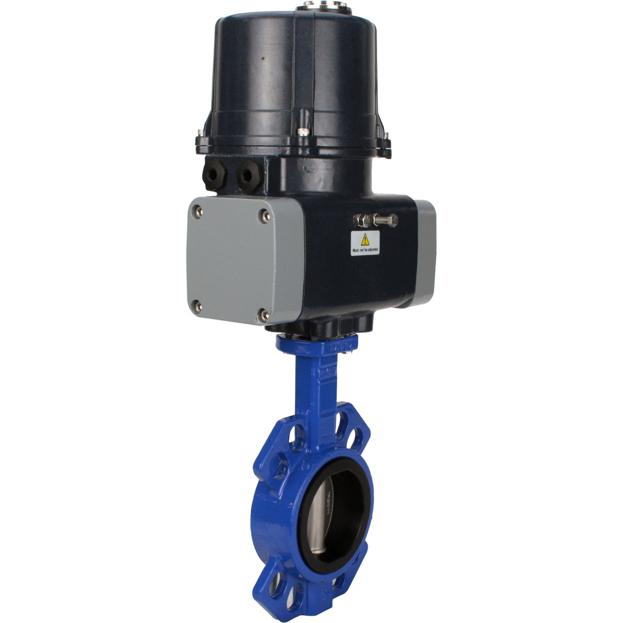 Butterfly valves Elephant WBV1432N-2W-Fb-H interflanged, body - cast iron GGG50, disc - stainless steel 316L, seal - NBR, with electric quarter turn actuator Elephant QTSA-N-EM-O0-220VAC