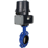 Butterfly valves Elephant WBV1432N-2W-Fb-H interflanged, body - cast iron GGG50, disc - stainless steel 316L, seal - NBR, with electric quarter turn actuator Elephant QTSA-N-EM-O0-220VAC