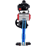 Water Butterfly Valve Elephant WBV1616N-2W-Fb-H, body material - cast iron QT450, disk material - cast iron QT450, seal - NBR, pneumatic actuator PA-DA double action, 4V320-10 220V, LSU APL-410N EX, handwheel MON