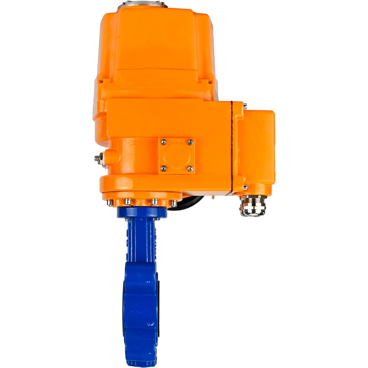 Water Butterfly Valve Elephant WBV1616N-2W-Fb-H, body material - cast iron QT450, disk material - cast iron QT450, seal - NBR, electric actuator QT-EX-EM-O2-380VAC-U1 380V