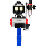 Water Butterfly Valve Elephant WBV1616E-2W-Fb-H, body material - cast iron QT450, disk material - cast iron QT450, seal - EPDM, pneumatic actuator PA-SA with return springs, 4M310-08 220V, LSU APL-510N EX, ATU AFC2000