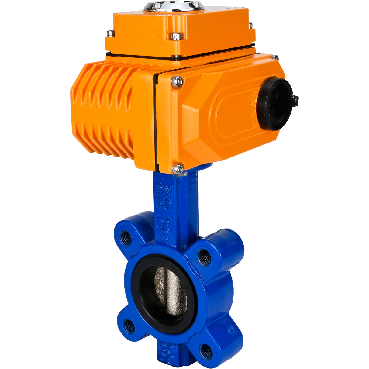 Water Butterfly Valve Elephant WBV1616N-2W-Fb-H, body material - cast iron QT450, disk material - cast iron QT450, seal - NBR, electric actuator QT-N-EM-O1-220VAC-U1 220V