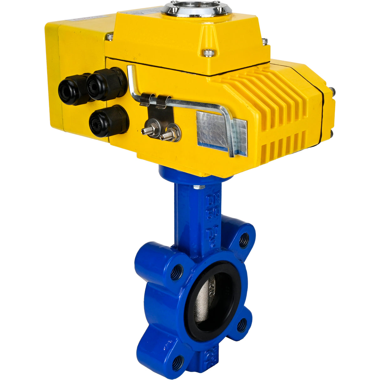 Water Butterfly Valve Elephant WBV1616N-2W-Fb-H, body material - cast iron QT450, disk material - cast iron QT450, seal - NBR, electric actuator QT-N-EM-A1-220VAC-U1 220V