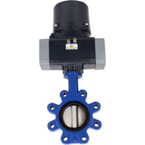 Butterfly valves Elephant WBV1631N-2W-Fb-H LUG interflanged, body - cast iron GGG45/QT450, disc - stainless steel AISI 304, seal - NBR, with electric quarter turn actuator Elephant QTSA-N-EM-O0-220VAC