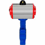 Water Butterfly Valve Elephant WBV1631E-2W-Fb-H, body material - cast iron QT450, disk material - stainless steel AISI 304, seal - EPDM, with pneumatic actuator double action PA-DA, 4M310-08 24V
