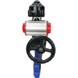 Water Butterfly Valve Elephant WBV1631N-2W-Fb-H, body material - cast iron QT450, disk material - Stainless steel AISI 304, seal - NBR, pneumatic actuator PA-DA double action, 4M310-08 24V, LSU APL-510N EX, handwheel MON