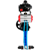 Water Butterfly Valve Elephant WBV1631N-2W-Fb-H, body material - cast iron QT450, disk material - Stainless steel AISI 304, seal - NBR, pneumatic actuator PA-DA double action, 4V320-10 220V, LSU APL-410N EX, handwheel MON