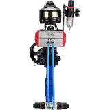 Water Butterfly Valve Elephant WBV1631N-2W-Fb-H, body material - cast iron QT450, disk material - Stainless steel AISI 304, seal - NBR, pneumatic actuator PA-DA double action, 4V320-08 220V, LSU APL-510N EX, handwheel MON, ATU AFC2000