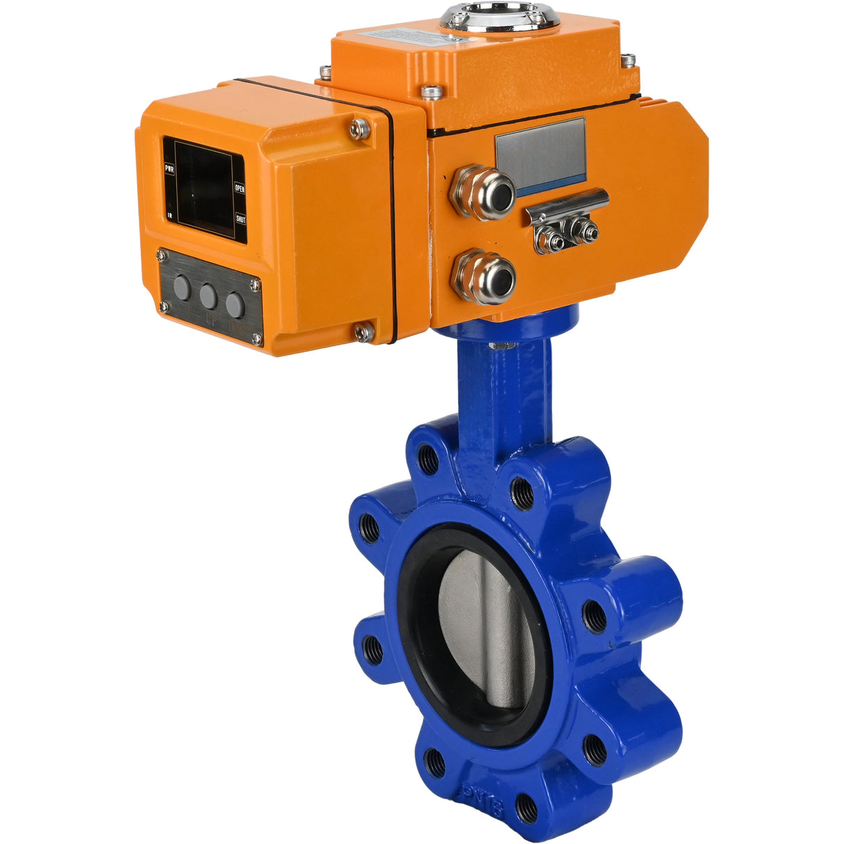 Water Butterfly Valve Elephant WBV1631N-2W-Fb-H, body material - cast iron QT450, disk material - Stainless steel AISI 304, seal - NBR, electric actuator QT-N-EM-B1-220VAC-U1 220V