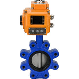 Water Butterfly Valve Elephant WBV1631N-2W-Fb-H, body material - cast iron QT450, disk material - Stainless steel AISI 304, seal - NBR, electric actuator QT-N-EM-B1-220VAC-U1 220V