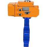 Water Butterfly Valve Elephant WBV1631N-2W-Fb-H, body material - cast iron QT450, disk material - Stainless steel AISI 304, seal - NBR, electric actuator QT-N-EM-B1-220VAC-U1 220V