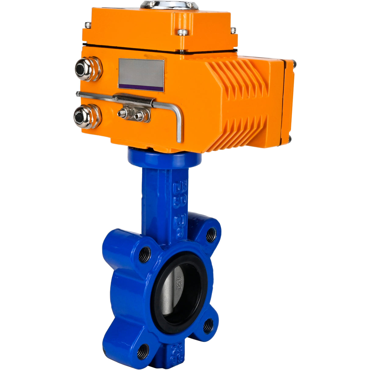 Water Butterfly Valve Elephant WBV1631N-2W-Fb-H, body material - cast iron QT450, disk material - Stainless steel AISI 304, seal - NBR, electric actuator QT-N-EM-O1-220VAC-U1 220V