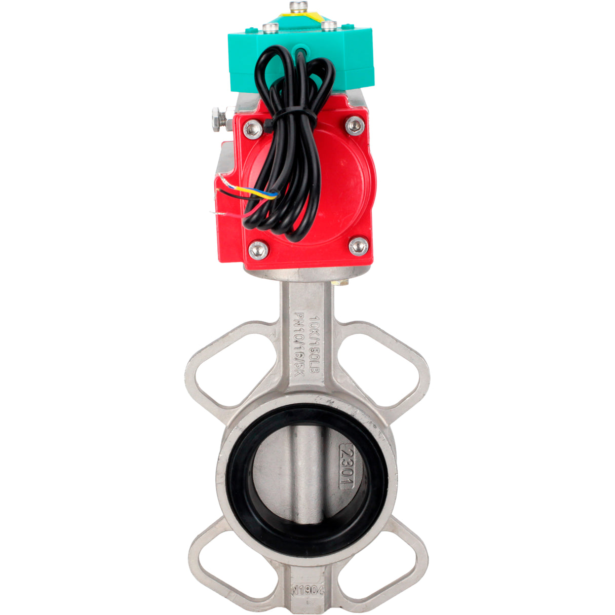 Disc rotary valves Elephant WBV3131E-2W-Fb-H DN50-250 16 bar body - 304 stainless steel, disc - 304 stainless steel, seal - EPDM, with pneumatic drive PA-DA-XXX and ALS200D magnetic switch