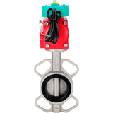 Disc rotary valves Elephant WBV3131E-2W-Fb-H DN50-250 16 bar body - 304 stainless steel, disc - 304 stainless steel, seal - EPDM, with pneumatic drive PA-DA-XXX and ALS200D magnetic switch
