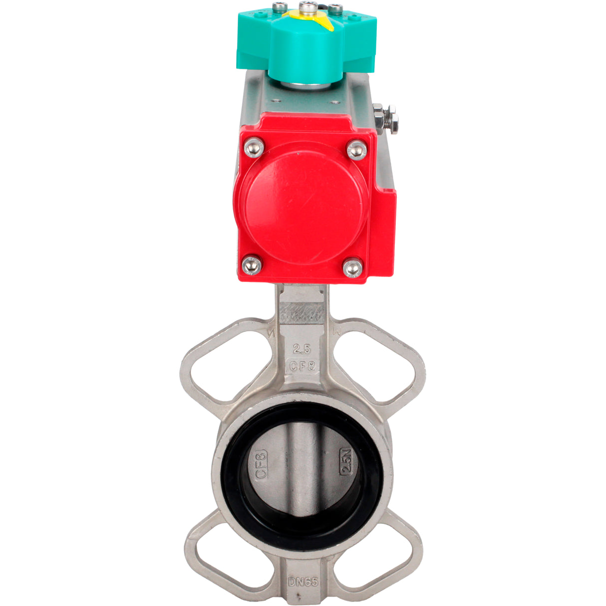 Disc rotary valves Elephant WBV3131E-2W-Fb-H DN50-250 16 bar body - 304 stainless steel, disc - 304 stainless steel, seal - EPDM, with pneumatic drive PA-DA-XXX and ALS200D magnetic switch