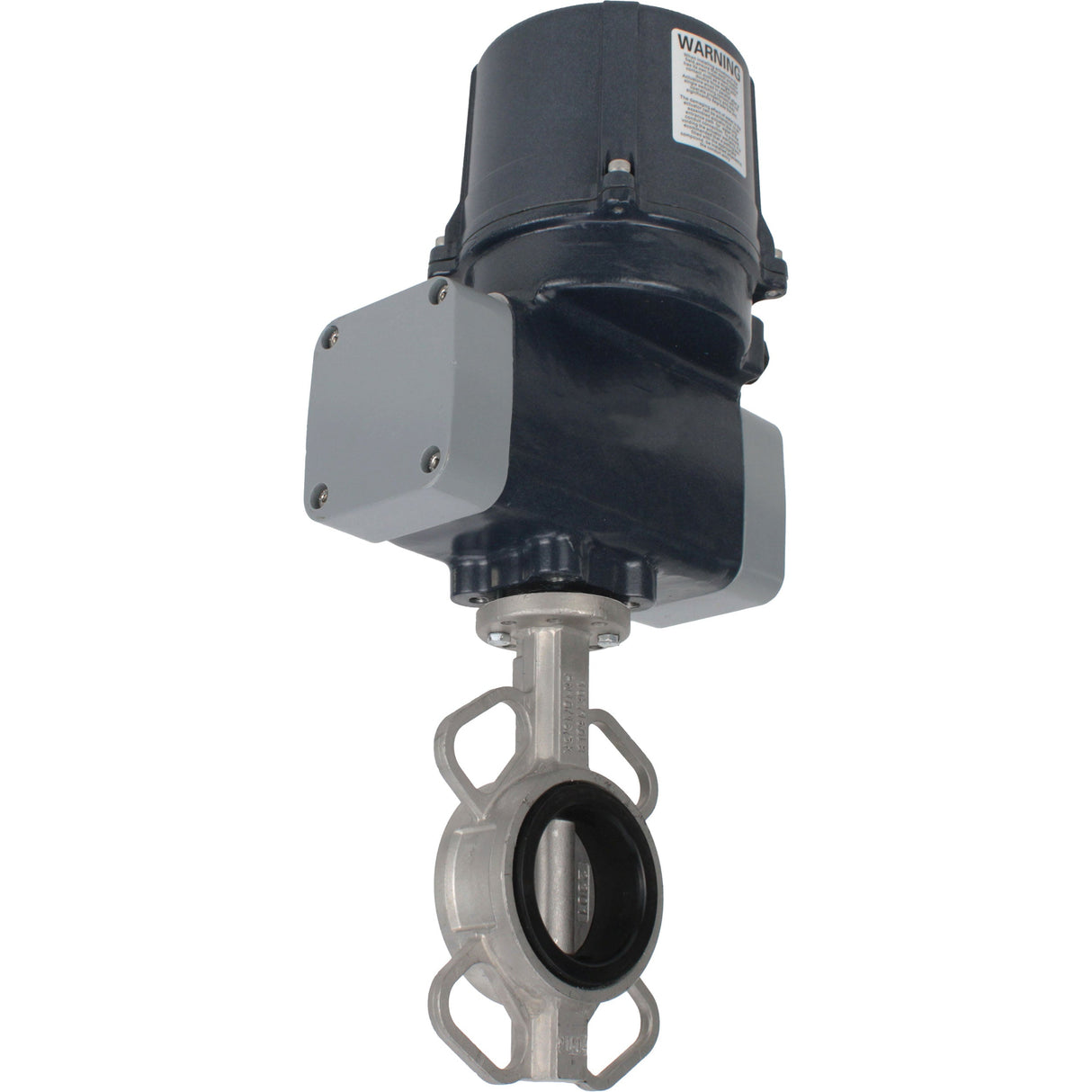 Butterfly valves Elephant WBV3131E-2W-Fb-H interflanged, body - stainless steel 304, disc - stainless steel 304, seal - EPDM, with electric quarter turn actuator Elephant QTSA-N-EM-O0-220VAC