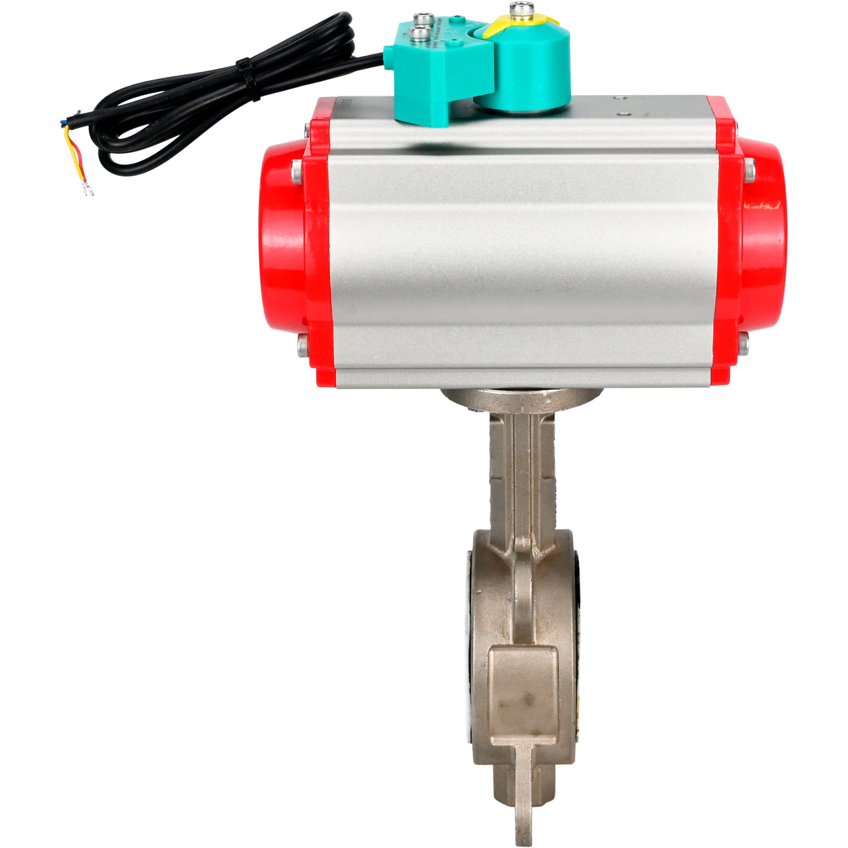 Disc rotary valves Elephant WBV3131P-2W-Fb-H DN50-250 16 bar body - 304 stainless steel, disc - 304 stainless steel, seal - PTFE, with pneumatic actuator PA-DA-XXX, pneumatic distributor 4M310-08 220V and ALS200D magnetic switch
