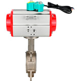 Disc rotary valves Elephant WBV3131P-2W-Fb-H DN50-250 16 bar body - 304 stainless steel, disc - 304 stainless steel, seal - PTFE, with pneumatic drive PA-DA-XXX and ALS200D magnetic switch